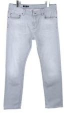 TOMMY HILFIGER Bleecker Slim Fit Jeans Men's W36/L32 Whiskers Faded Denim Grey