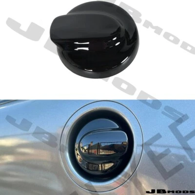 Coperchio tappo carburante nero lucido per MINI R55 R56 R57 Cooper S JCW Hatch 2006-2014 - Immagine 1 di 4