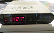 Sony Dream Machine ICF-C243 AM/FM Alarm Clock Radio Black LED Vintage Works 8"