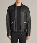 Real Lambskin Stylish Black Motorcycle Handmade Long Sleeve Men's Leather Jacket