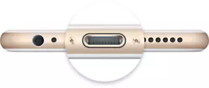 Conector de puerto de carga flexible para iPhone 6S, negro, blanco y gris - Imagen 1 de 6