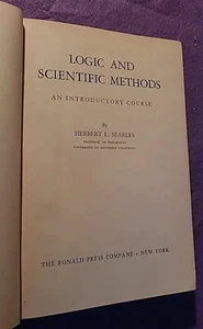 Logic and Scientific Methods (An Introductory Course) by Searles (1948, HC) VTG - Imagen 1 de 8