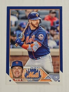2023 Topps Baseball #20 Pete Alonso Blue Parallel New York Mets Color Match MLB - Picture 1 of 2