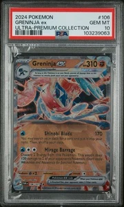 Greninja EX UPC 106/167 - SV: Twilight Masquerade Promo (Metal Card) PSA 10 - Bild 1 von 2