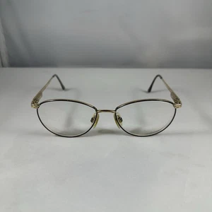 Vintage Yves Saint Laurent Eyeglasses 4055 Y227 Gold Round Italy 52 [] 16 130 - Picture 1 of 10