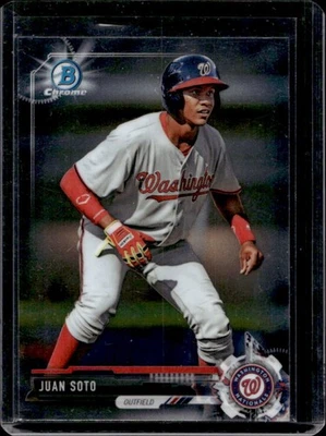 Bowman Draft 2017 Juan Soto Chrome Prospect #BDC-162 Nationals Foto 1 de 2