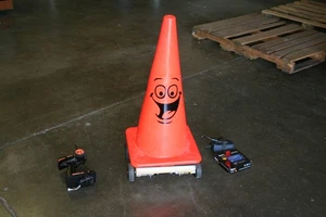 Prototype Cone Bot - BurningMan Art Robot -Rov mk3 Rc Platform 12v -Ready to run - Picture 1 of 13