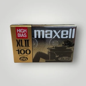 NEW MAXELL High Bias XLII 100 min Black Magnetite Audio Cassette Tape SEALED - Picture 1 of 4