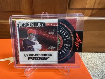 2024 Lil Uzi Vert Leaf Metal Pop Century 1/1 Of One Pre-Production Proof Red - Image 1 of 2