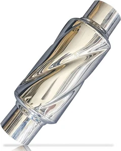 Glasspack 3 Inch Muffler Exhaust Pipe, Universal Performance Resonator 3 inch - Bild 1 von 6