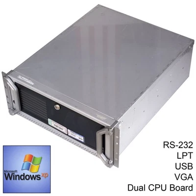 INDUSTRIELLER RECHNER GA-GVXD7 BOARD + DUAL CPU SOCKET 370 RS-232 LPT PCI M1094 - Bild 1 von 4