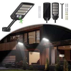 Solar Street Lights Outdoor Waterproof IP65, Motion Sensor Solar Street Lamps... - Picture 1 of 9