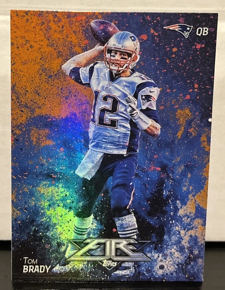 2014 Topps Fire Flame Foil SP- Tom Brady #67 - Image 1 of 1