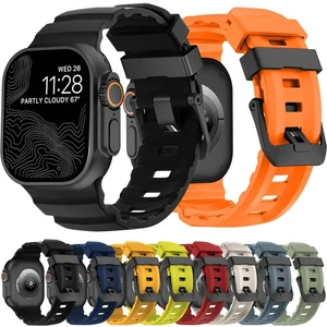 Cinturino Apple Watch Trail Silicone Serie 9 8 7 6 5 SE 3 45Mm 44Mm 42Mm - Foto 1 di 44