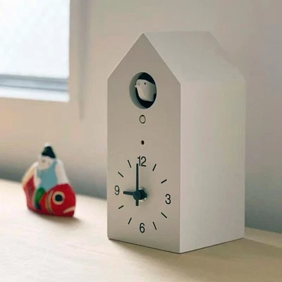Cuckoo clock White MJ-CCWS1 3.7″ × 4.3″ × 8.0″ AA battery Japan - Image 1 of 4