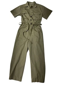 A.L.C. Augusta olive Jumpsuit size 8 - Picture 1 of 10