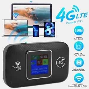 Tragbarer 4G LTE WLAN Router Taschen Mobil Hotspot Entsperrter LCD WLAN-Hotspot - Afbeelding 1 van 12
