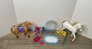 Barbie Doll Mattel Dreamtopia Unicorn Pet Playset White Horse Stacie Horse Set - Picture 1 of 4