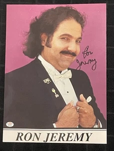 Foto autografiada de Ron Jeremy estrella porno años 70 8x10 certificado de autenticidad P.A.A.S - Imagen 1 de 3