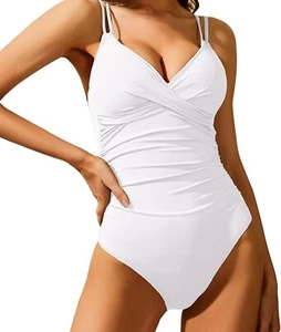 Aqua Eve Tummy Control Swimsuits for Women One Piece Bathing Suit Push Up Sz S - Picture 1 of 6
