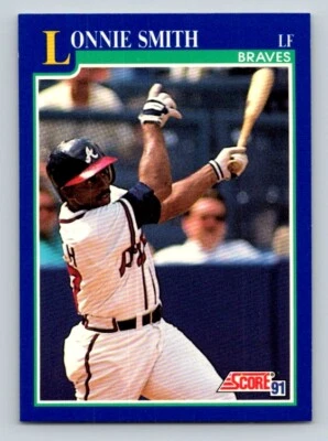Lonnie Smith 1991 Score #543 Atlanta Braves - Image 1 of 2