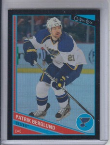 13/14 OPC St. Louis Blues Patrik Berglund Black Rainbow card #93 Ltd #54/100