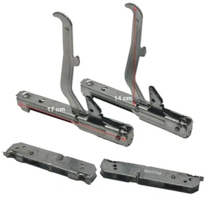 Kit Completo 2 PZ Cerniere più Portarulli per Forno Ariston Lunghezza 17 cm - Foto 1 di 3