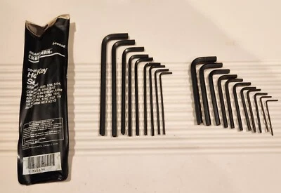 SEARS CRAFTSMAN 946696 20 PIECE HEX ALLEN SET SCREW KEY POUCH -V- Serie COMPLETE - Image 1 of 4