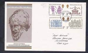 1973 UNITED KINGDOM 400th ANNIV. INIGO JONES DECIMAL STAMP FIRST DAY COVER #22 - Picture 1 of 1