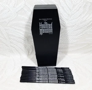 The Haunted Mansion 2003 promoción de película ataúd de madera negro caja de lápices Disney - Imagen 1 de 15