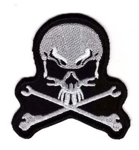 Skull & Bones Patch - Pirate Army Biker Motorcycle - Picture 1 of 1