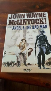 NEW John Wanye DVDs Angel & The Bad Man and McLintock - Picture 1 of 6