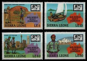 Sierra Leone 1987 - Mi-Nr. 1046-1049 ** - MNH - Pfadfinder / Scouts