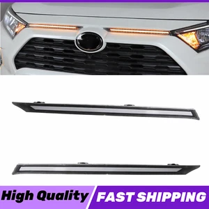 LED DRL Daytime Running Light Car Hood Kit For 2019-2023 Toyota RAV4 Accessories - Picture 1 of 10