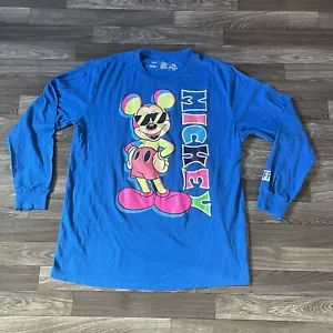 Camisa Manga Larga Neff Colección Disney Hombre’s XL Azul Sólido Mickey Mouse - Imagen 1 de 6