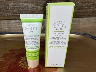 Exfoliante Mary Kay Labios Satinados Té Blanco Y Cítricos Labios Satinados Azúcar de Karité - Nuevo en Caja Foto 1 de 3