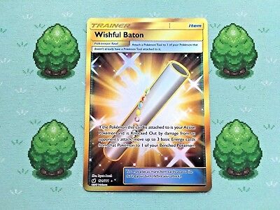 Pokemon - Wishful Baton - 121/111 - SM Crimson Invasion - Secret Rare