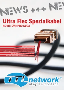 TTL Ultra Flex HDMI Kabel | HDMI-MM-5,0MG-UF | 5m | 4K UHD | Pro SLAC - Bild 1 von 3