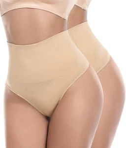 Donna Vita Media Tanga Guaina Mutande Contenitive Perizomi Intimo Modellante Tho - Foto 1 di 12