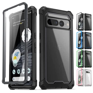 For Google Pixel 7A 6 6 Pro 7 7 Pro Case [Anti-Scratch Clear Back] Rugged Cover - Picture 1 of 9
