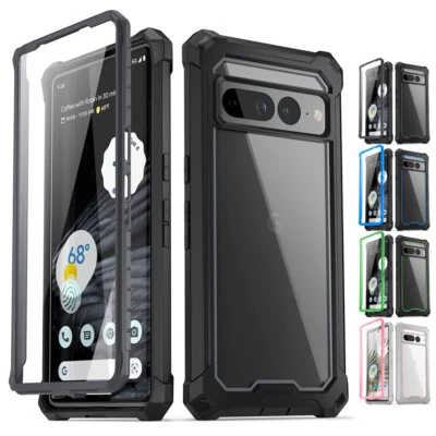 For Google Pixel 7A 6 6 Pro 7 7 Pro Case [Anti-Scratch Clear Back] Rugged Cover - Image 1 of 4
