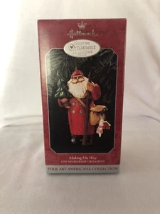 Neu Hallmark Andenken Ornament Making His Way 1998 Mitgliedschaft Ornament - Bild 1 von 3