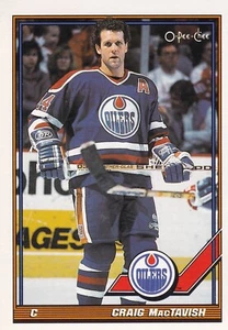 1991-92 O-Pee-Chee #63 Craig MacTavish- Edmonton Oilers Yes 3 Free Mystery Cards - Picture 1 of 2