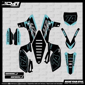 Set Graphic Compatible With Yamaha Stickers IN Crystal YZ 125 250 1993 1994 1995 - Picture 1 of 1