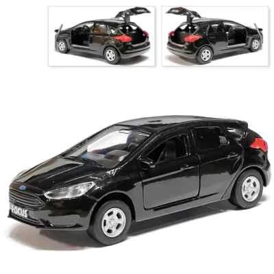 Ford Focus Metal Model Diecast Car Scale, Collectible Toy Cars, Black 1/36 - Image 1 of 4