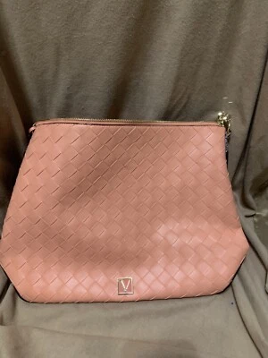 Victoria’s Secret Pink Tote Bag Hand bag  Woven Leather  15" x 11" - Image 1 of 4