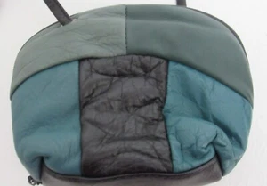 Bolso Bandolera Cartera Cuero Multicolor Patchwork De Colección - Imagen 1 de 10