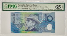 AUSTRALIA 10 DOLLARS ND 2008 P 58 POLYMER GEM UNC PMG 65 EPQ