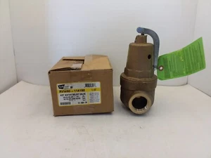 APOLLO RVW60 1-1/4" HOT WATER RELIEF VALVE 150PSI BRONZE 1-1/4" ASME RATED NIB - Picture 1 of 5