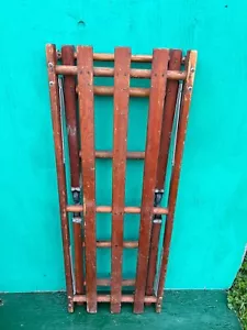 Vintage Wood Wash Tub Stand BEATTY Bench Rack FOLDS UP #1 BEAUTIFUL PATINA - Picture 1 of 10